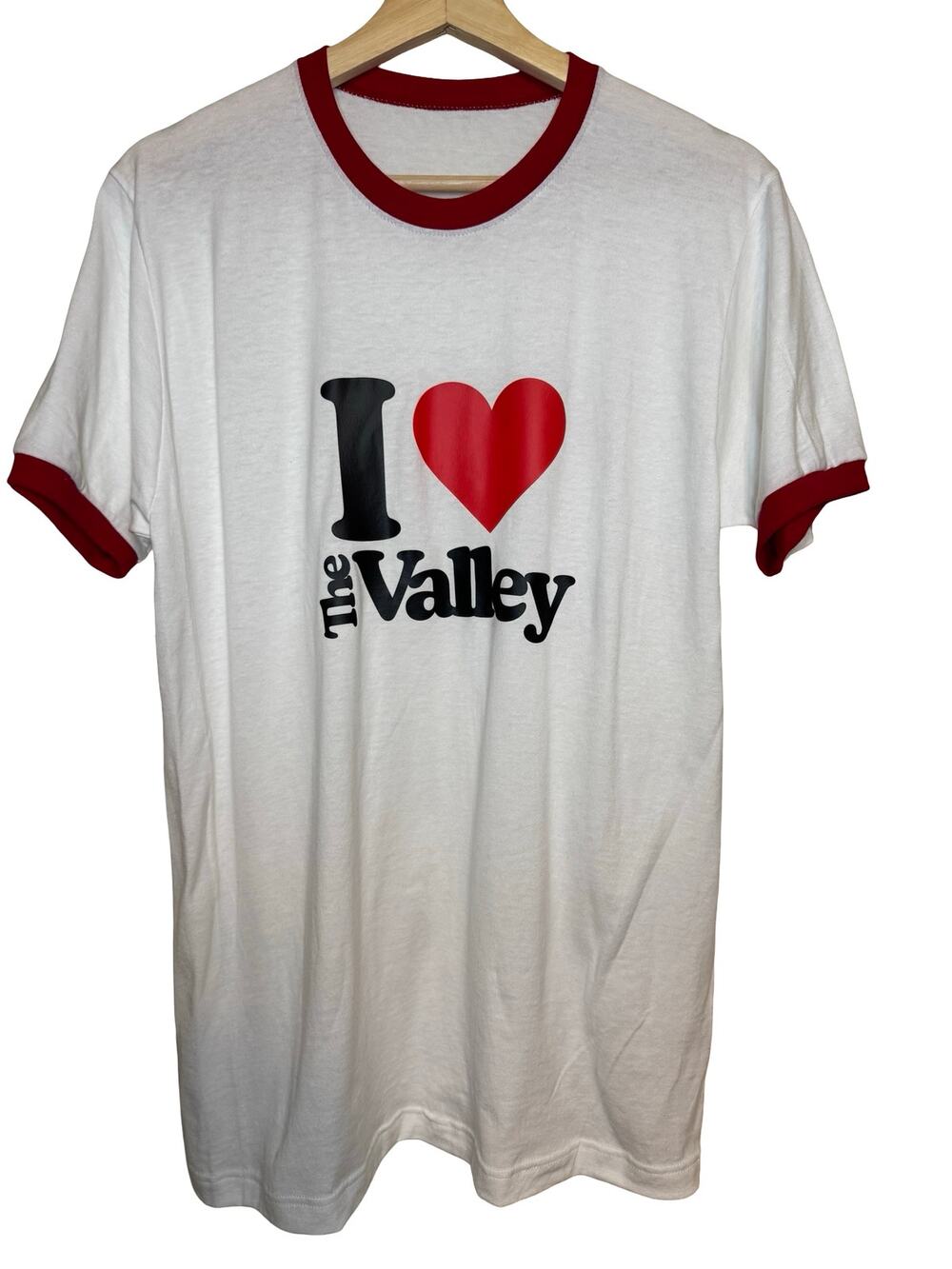 Rare FX The Shards TV Show Promo Ringer T-Shirt I Heart The Valley Size L